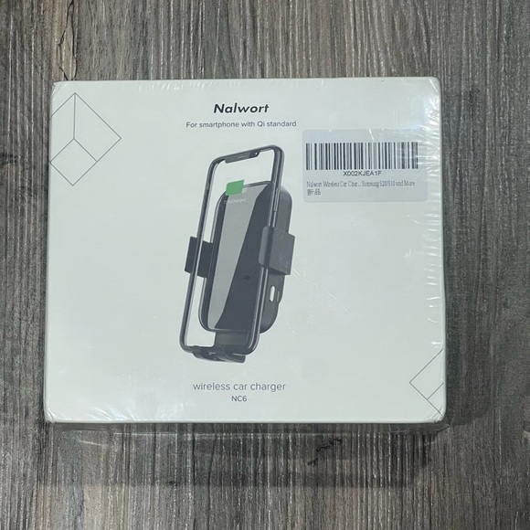 Nalwort Wireless Car Charger Mount | Qi Fast Charging 15W | Auto-Clamp - Picture 1 of 4